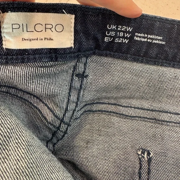 PILCRO ANTHROPOLOGIE Barrel Jeans Size 18W VGUC - Picture 3 of 4